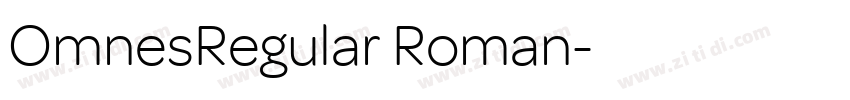 OmnesRegular Roman字体转换